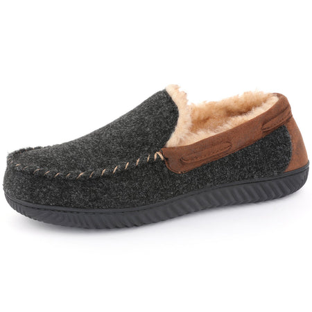 Rockdove men's hearthfire 2025 memory foam moc slipper