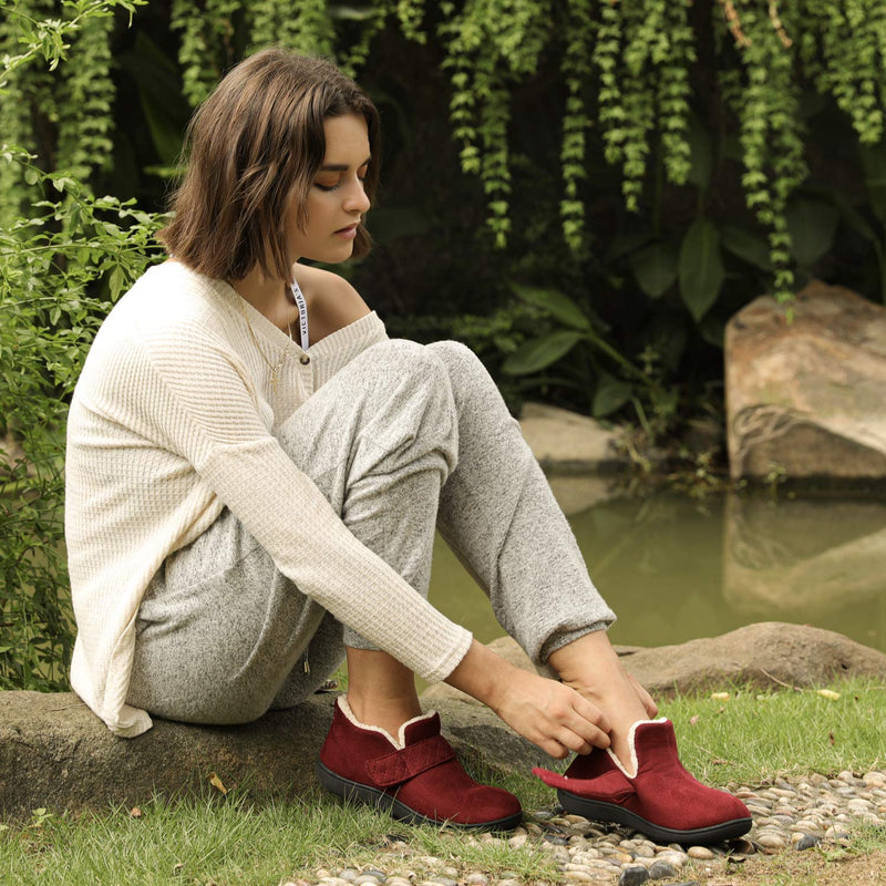 Women's Adjustable Clasp Ankle Bootie – RockDove Footwear